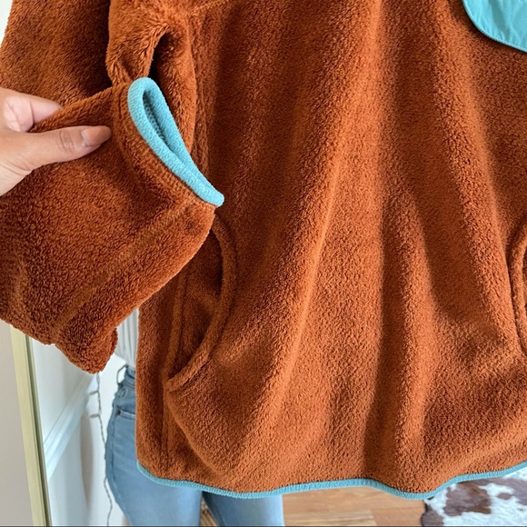 Patagonia T Snap Carmel Brown Fleece Pullover M - Picture 4 of 10